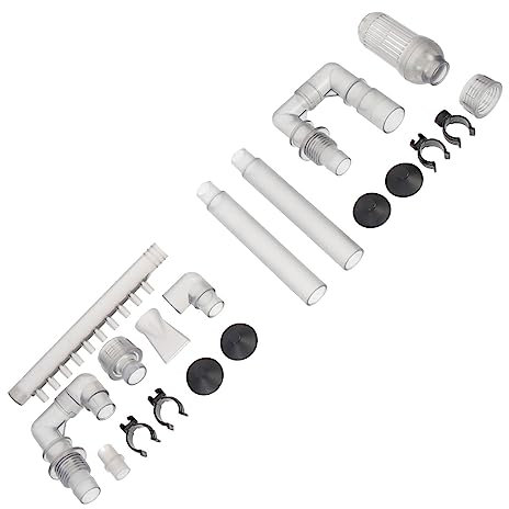 Milisten 1 Satz Sanitärarmaturen Filtration Aquarienwasserablauf Ansaugfilter Für Aquarien Aquarienabfluss Zubehör Für Den Wasserzufluss Im Aquarium Filterrohr Für Aquarien Jet Pip Abs Grey