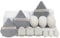 12 Pack Variety Grey Beauty Blender Soft Foundation Sponges Set, Grey Color, Latex Free for Liquid Foundation Powder Sunscreen and Cream - 12pk Grey