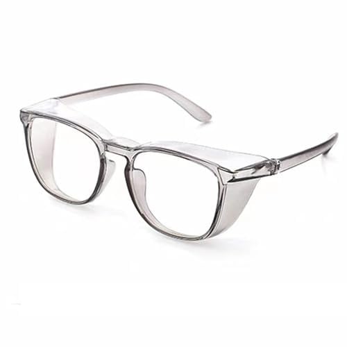 ZEZEZ Photochrome Schutzbrille for Damen und Herren – Winddicht, Anti-Blaulicht, Allergie-Schutzbrille for Radfahren, Arbeiten, Nachsorge Nach Operationen(Grau)