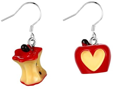 JewelryWe Asymmetrische Ohrringe für Damen, 925 Silber Hypoallergene Hängeohrringe Unregelmäßige Ohrhänger Ohrschmuck Lustige Modeschmuck für Frauen Mädchen