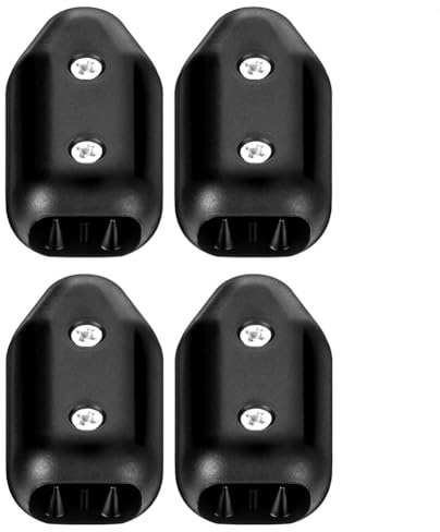 Eieenotee 4 Pcs 1/2 Inch Reusable Rope Clamps Adjustable Rope Clamps for 9-10 mm Nylon Rope or Braided Ropes