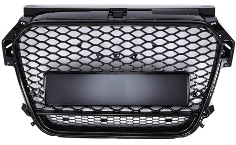 Kühlergrill für Audi A1 8X 2011–2015, glänzend, Schwarz