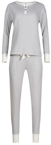 Skiny Damen Pyjama Set Lang Schlafanzug Long Set Night In Mix & Match