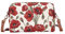 Signare Tapisserie Umhängetasche Damen Kleine, Handy Umhängetasche Damen, Handtasche Damen Klein (Mohnblume) (HPBG-POP)