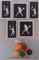 Tennis Glitzer Tattoo Set inkl. 30 Schablonen + Glitzer + Kleber Damen Wimbledon Men Spieler