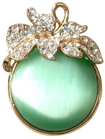 Navachi 18 Karat vergoldete Blätter, Obsttomaten, Opal, Rattan, Kristall-Brosche, Stein, Opal