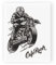 4R Quattroerre.it 6333 Adesivo Cafè Racer Tabella