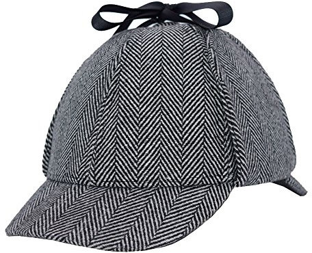 Sherlock Holmes Hut, Deerstalker Hut, klassisches Spiel für Erwachsene und Kinder - Grau - SMALL