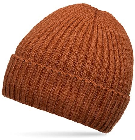 Caspar MU211 Klassische Unisex Beanie Mütze Fischermütze, Farbe:rost, Größe:Einheitlich