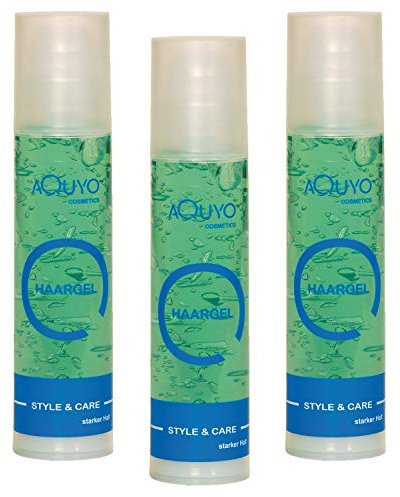 Haargel starker Halt für Männer und Frauen (3er Pack - 3x 200ml) | Styling Gel strong hold für das tägliche Haarstyling | Hair Gel zum stylen und formen der Haare