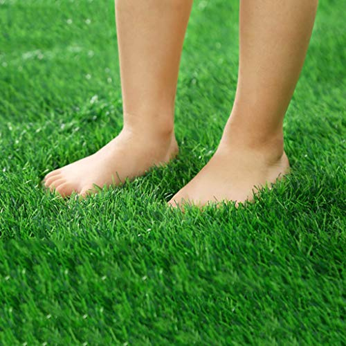 Kunstrasen Rasen Rasen, Benutzerdefinierte Größe Realistische Deluxe Synthetic Thick Rasen Teppich for Indoor Outdoor Landschaft Grün (Size : 79x40in)