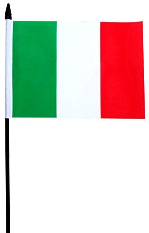 FlagSuperstore Bandera de Italia pequeña de 15,24 x 10,16 cm