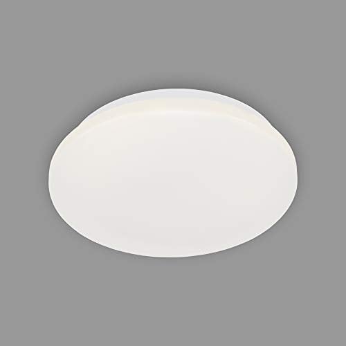 Briloner Leuchten - LED Deckenleuchte, Badleuchte, Badlampe, IP44, 10 Watt, 900 Lumen, 4.000 Kelvin, Weiß, Ø 22cm, 3404-016