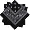 SATINIOR Herren 3 Stück Paisley Schal Kopftuch Halstücher Kopf Verpackung Cashew Bandana schwarz mittel