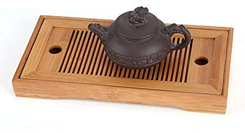 Plateau à thé en Bambou - Plateau à thé en Bambou Mini Table de Service à thé Chinois Gongfu pour Le Bureau à Domicile de la Maison de thé
