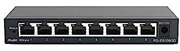 REYEE 8-Port Unmanaged Switch, 8 10/100base-t Ethernet RJ45 Ports, Steel Case Marke