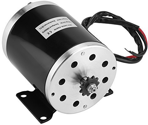 Dauermagnet DC-Motoren, 500W DC 24V Reversible Elektrische Getriebemotor Hochgeschwindigkeit ​​Niederige Lärm mit Halterung für DIY-Generator Elektroroller E Bike Gokart