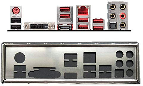 Gintai I/O IO Shield Motherboard Backplate Ersatz für MSI X470 Gaming PRO /X470 Gaming Plus
