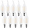 ProCrus E14 LED Kerze Lampe,4W Kerzen LED,C35 Filament Kerzenform LED Glühbirne,2700K Warmweiß Kerzenbirnen,für Kronleuchter,4W LED Birne Ersetzt 40W,400LM,Nicht Dimmbar,10er Pack,Energieklasse F