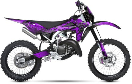 ARider Dekor (Aufkleber) für Husqvarna SM 125 2008-2013 | Smiley Edition (Lila)