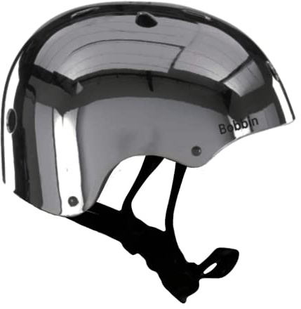 Bobbin Bike Helmet Lightweight Bicycle Helmet with 11 Vents and Adjustable Strap | Adult Women Men Kids Boys and Girls | Cycle Helmet Safety Mirror (S/M, Nickel)