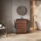 Go Bathrooms Eaton Redwood 600mm Floor Standing Vanity Unit Inc Grey Glass Basin Sink Vanity Unit Under Sink Bathroom Cabinet Storage Vanity Sink