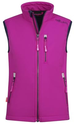 Trollkids Kids Trollfjord Vest | Wasserabweisend und atmungsaktiv, Warme Fleece-Fütterung, Zwei Hüfttaschen sowie eine Brusttasche