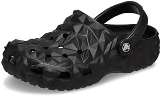 Crocs Classic Geometric Cloq Knit Clog, Black, 3.5/4.5 UK, 209563