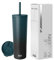 Simple Modern Mug Isotherme avec Paille et Couvercle | Gourde avec Paille Adulte, Bouteille d'Eau Réutilisable en Acier Inoxydable | Cadeaux pour Femmes et Hommes | Classic | 830ml | Moonlight