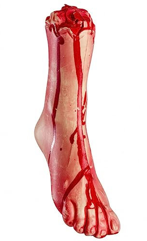 Horror-Shop Blutiger Fuß als Halloween Deko