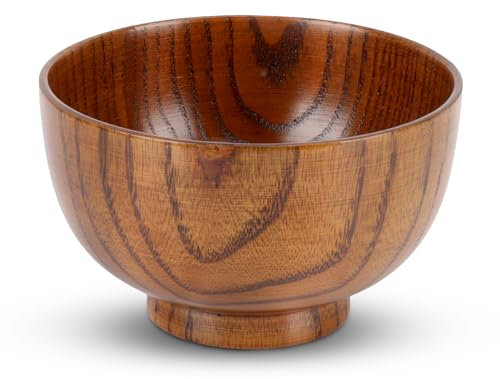 Bol en Bois Fait Main De Style Japonais pour Servir des Nouilles, du Riz, de la Soupe, de la Trempette, de la Salade