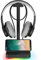 KAFRI RGB Headphone Stand with USB Hub, Desk Gaming Headset Holder Hanger Rack with 1 USB2.0 Extension Charging Port Cord - Suitable for Gamer Desktop Table Game Earphone Accessories