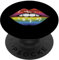 Regenbogen Kiss Kuss Kussmund PopSockets mit austauschbarem PopGrip