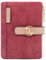 REETEE Portefeuille Femme PU Cuir Porte Monnaie Femme Petit Format Courte Porte Feuilles pour Femmes Porte-chéquiers Porte-Cartes 7 Emplacements pour Cartes et Zippé Pochette à Monnaie (Vin Rouge)