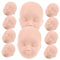 Beatifufu 10 Stück Anzieh Puppenkopf Puppenhaus Material Zum Üben Schminken Puppenköpfe Kleines Deko Zubehör Puppenhandwerk Kopfherstellung Babypuppenköpfe Puppenherstellungsköpfe