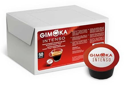 Gimoka Mezcla de Café Intenso, intensidad 12-50 Cápsulas - Compatibles con Máquinas de Café Lavazza* Firma* - Producido en Italia
