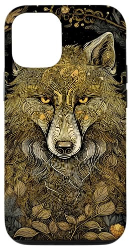 Hülle für iPhone 15 Cottagecore Ästhetischer Wolf, Herren, Damen