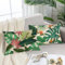 Bonhause 2er Set Kissenbezüge Tropische Blätter 30 x 50 cm Grün Blätter Pflanze Dekorative Kissenhülle Zierkissenbezüge für Sofa Schlafzimmer Zuhause Garten Outdoor Dekoration