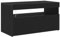 vidaXL TV-Schrank mit LED-Lichtern, Schwarz Eiche, 75x35x40 cm, Holzwerkstoff