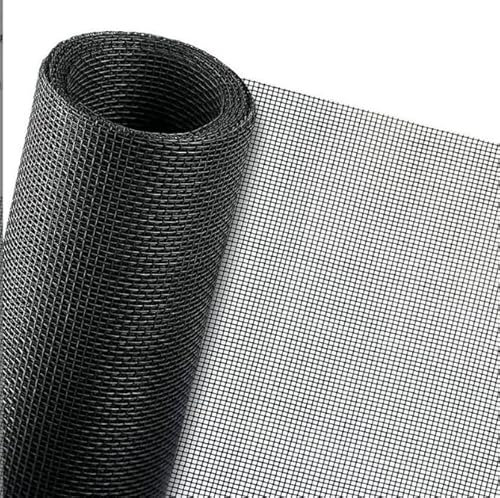 Mosquitera por metros, 120 x 250 cm, de fibra de vidrio, venta por metros, color negro, mosquitera para ventana en rollo, para protección contra insectos, tragaluz, terraza, red de protección para