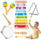Spielzeug ab 1 Jahr,Montessori Spielzeug ab 1 2 3 4 5 Jahr Musikinstrumente für Baby Spielzeug Geschenk Musik Kinderspielzeug ab 1-5 Jahre MäDchen Junge Holzspielzeug Musik Set Geburtstag für Kinder