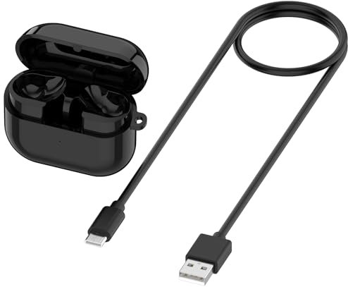 OURHZTB Wireless Charging Case Compatible with Samsung Galaxy Buds 3 Pro SM-R630, Replacement Charger Case Dock Station Charging Compartment for Samsung Earbuds Headphones (Black)