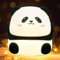 Vicukten Veilleuse Bébé Panda avec 7 Couleurs Changeantes, Contrôle Tactile, Recharge USB, Lampe de Chevet pour Chambre d'enfant, Cadeau et Jouet en Silicone Doux pour Enfants