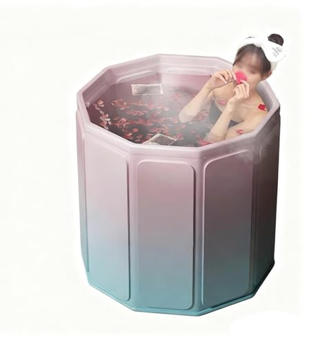 Faltbare Badewanne für Erwachsene Schneller Aufbau Freistehende Badewanne für Badezimmer, Dusche und Balkon Kompaktbad für Wohnung, Wohnmobil