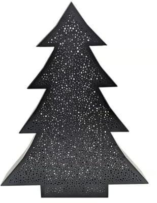 Lambert Windlicht Nordis Tanne Eisen Schwarz (46cm)