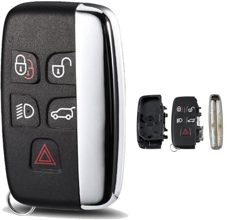 Discovery 4 Key Cover Range Rover Sport Evoque L405 Key Fob Case | 5 Buttons Land Rover Key Shell Cover For Vogue Velar Freelander 2 Key Cover Jaguar XE Key Fob