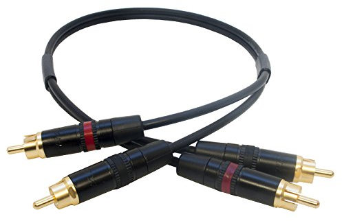 Sommer, REAN Gold Twin RCA to RCA Lead. Shielded Dual Phono to Phono Audio Cable 1m 3m 10m + (6m)