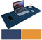 Tapis de Souris Bureau, 900 x 400x2mm Ultra mince Anti-dérapant et étanche PU cuir tapis de bureau Super-Portable avec double côté pour les jeux et Sous-main bureau