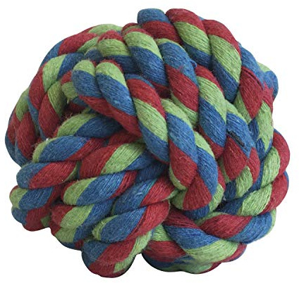 Rope ball dog GLORIA - Size 7-8 cm - Care for the dental health of your dog - Ball-resistant - Very durable - Dog Toys - Toys Rope - Assorted Color