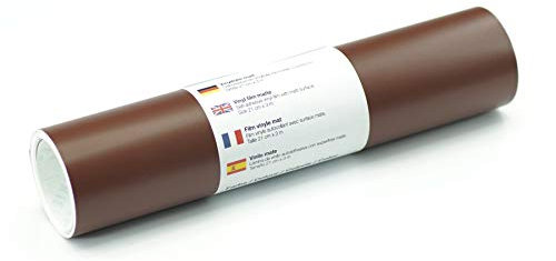 Selbstklebende Wandtattoo-/ Plotterfolie Vinylfolie matt 21 cm x 3 m, Farbe:345 Braun